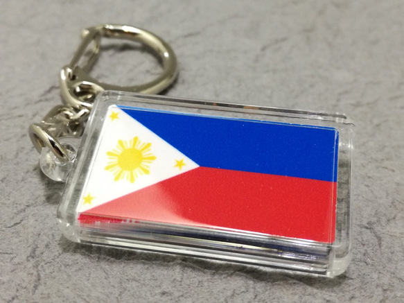 ◇新品◇フィリピン キーホルダー 国旗 PHILIPPINES キーホルダー 