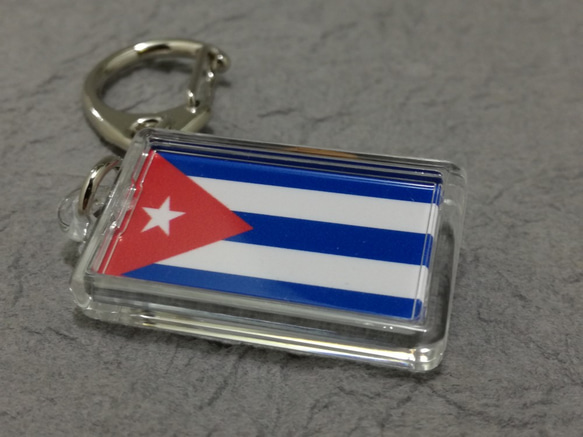 ◆新品◆キューバ キーホルダー 国旗 CUBA 2枚目の画像