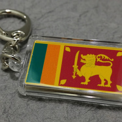 ◆新品◆ スリランカ キーホルダー 国旗 SRI LANKA 1枚目の画像