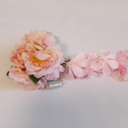 八重さくら（ピンク）髪飾り　結婚式　和装　成人式　卒業式 3 2枚目の画像