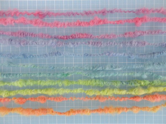 手紡ぎｺｲﾙﾔｰﾝ　～春の虹～ 2枚目の画像