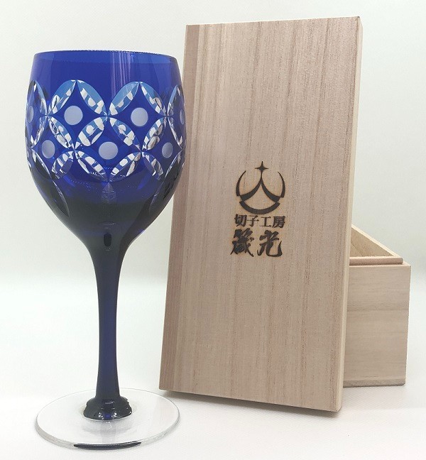 玉七宝ワイングラス