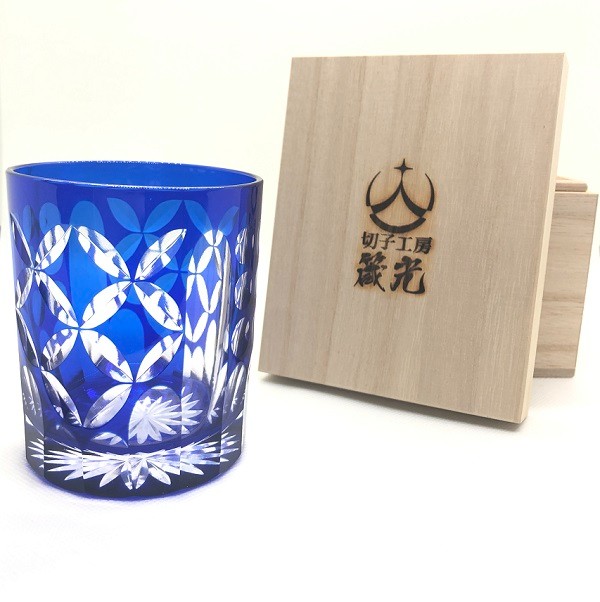 丸と七宝ロックグラス　日本工芸会所属 斉藤光作　切子グラス/コップ/食器/切子作家/デザイン性/贈り物 11,704円