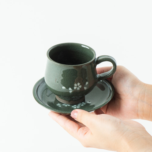黒高田コーヒー＆ソーサーセット マグカップ 肥後高田焼伝七窯 通販