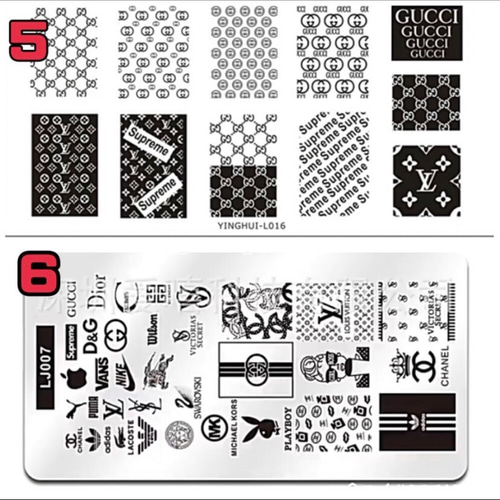 同梱値引最大200円●スタンプネイル　プレート　8枚 ネイルプレート ネイルスタンピングプレート スタンプネイル