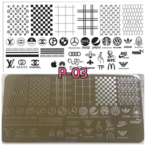 ネイルプレート ロゴ スタンププレート スタンピングプレート その他