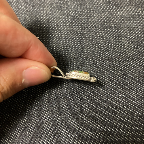 silver950 セリリョス ターコイズ シルバーネックレス♯インディアン