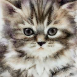 絵皿　陶器　イラストオーダー　猫　ペット　家族 1枚目の画像