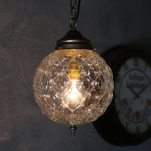 ヴィンテージ　ガラスペンダントランプ　ミッドセンチュリー　北欧スタイル　モダン ジャパンヴィンテージ ペンダントライト 照明 ミッドセンチュリー 北欧