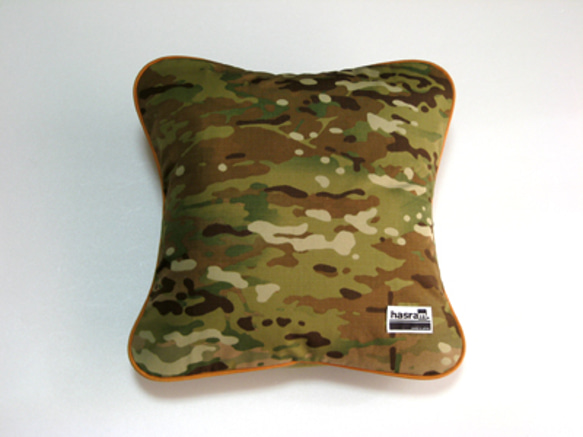 【受注生産】 hasram. MULTICAM CUSHION 1枚目の画像