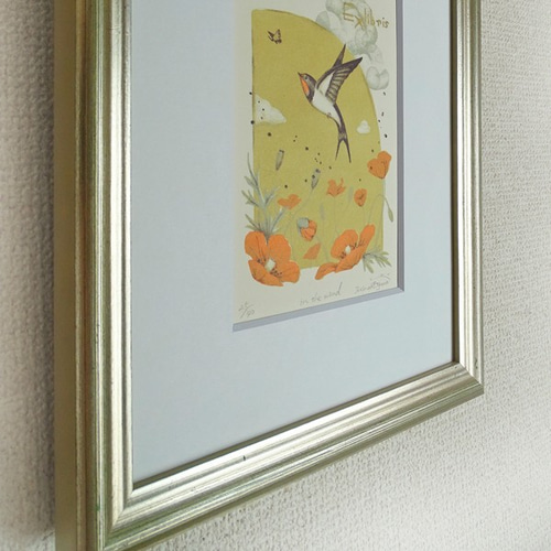 絵画 リトグラフ J P カシニョール リトグラフ 甘い誘惑 額装40 7×38 作品