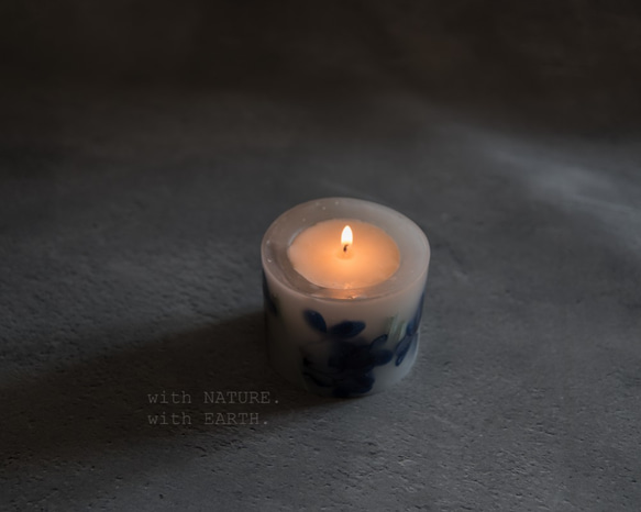 「Indigo」 Botanical scented candle 3枚目の画像