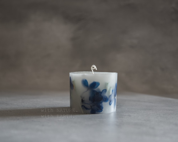 「Indigo」 Botanical scented candle 4枚目の画像