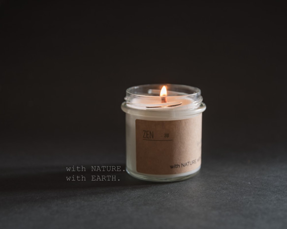 「ZEN. -禅 」 Natural scented candle 1枚目の画像