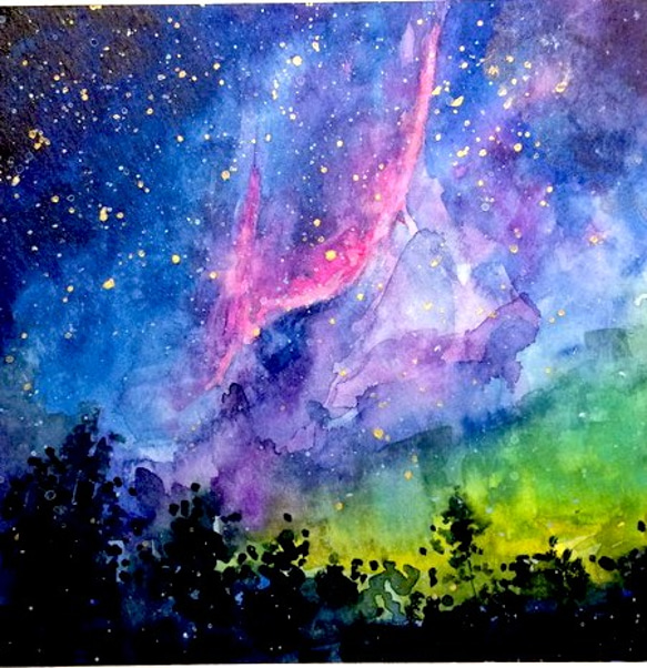 Aurora:オーロラ 原画 絵画 koutaki 通販 3557637|Creema(クリーマ) Aurora:オーロラ 原画 絵画 koutaki 通販 3557637|Creema(クリーマ)