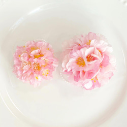 【親子でお揃い】桜とパールのブーケコサージュ（乃々葉） 2枚目の画像