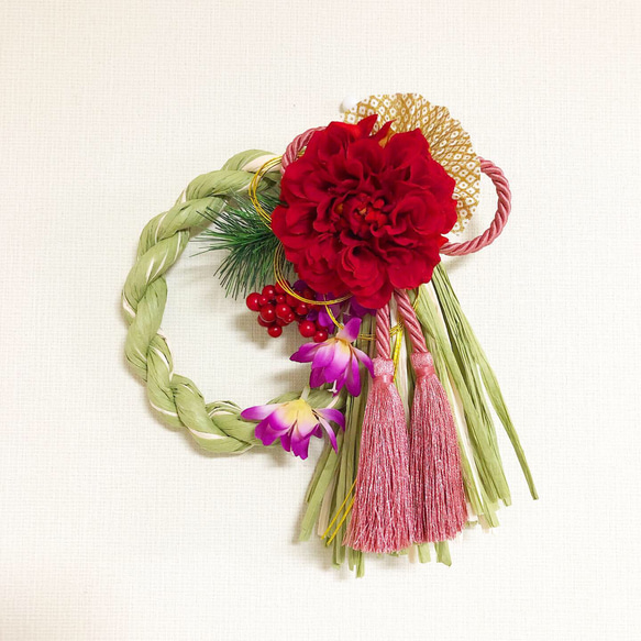 花しめ縄（華）】お正月飾りお正月リースしめ飾り しめ縄・しめ飾り Le