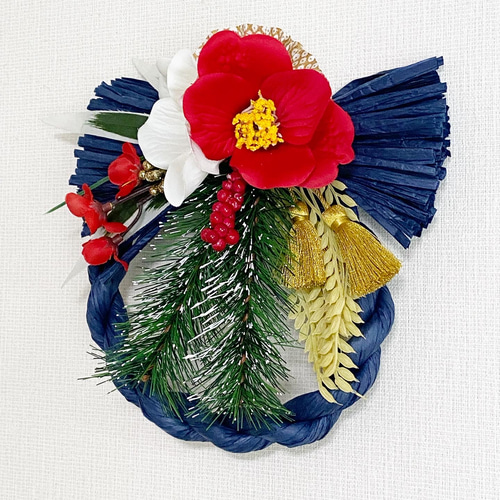 花しめ縄（松竹梅）】 お正月飾りお正月リースしめ飾り しめ縄