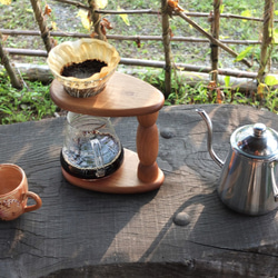 コーヒー染めのドリップスタンド　コーヒー/ドリップコーヒー 1枚目の画像