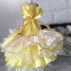 【送料無料】ウェリナリボンドールWedding Rose yellow 3枚目の画像