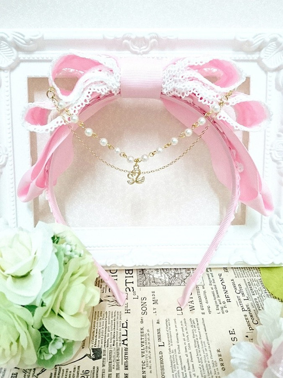 猫耳カチューシャ✽cat ears headband 2枚目の画像