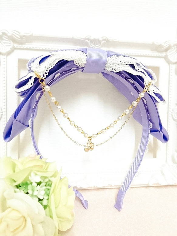 猫耳カチューシャ✽cat ears headband 4枚目の画像