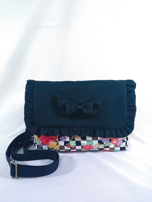 【大正浪漫】日系軟妹✽和洋融合印花掀蓋方包〝ショルダーバッグ✽Shoulder bag〞 第5張的照片