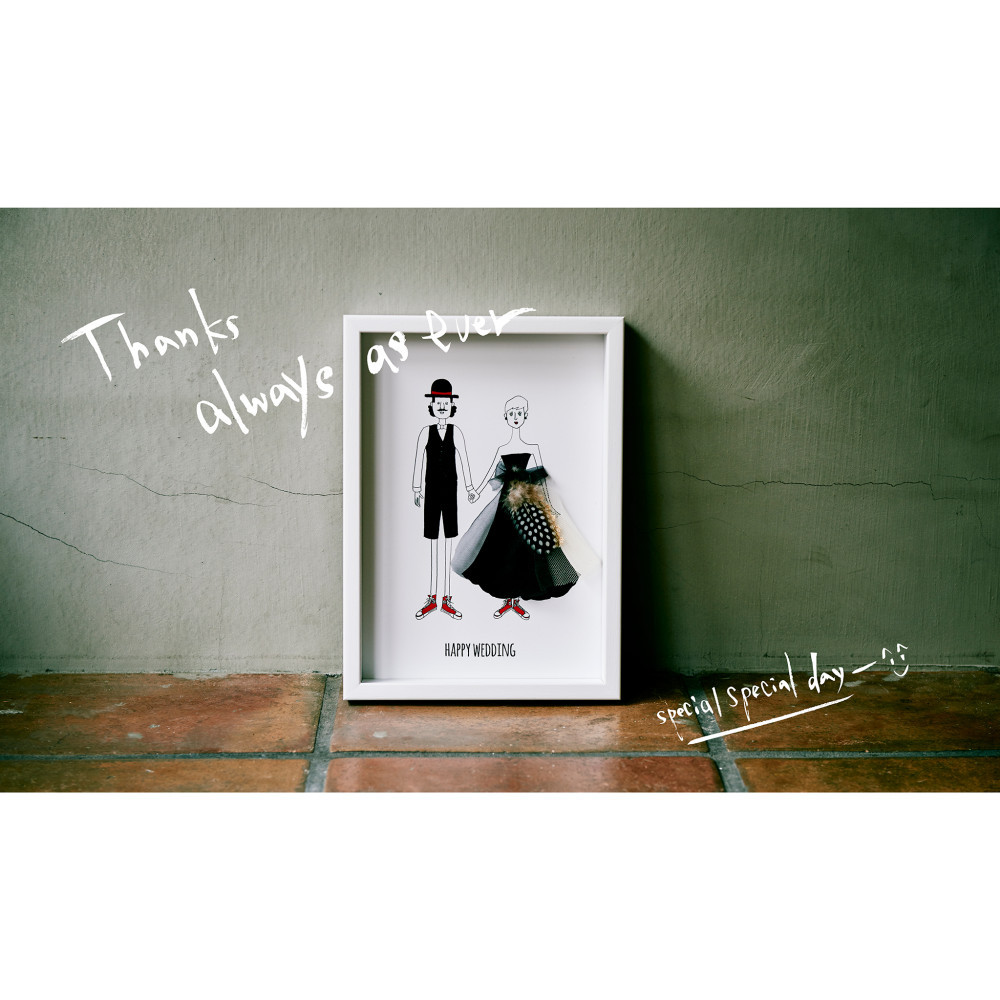 ウエルカムボードA4サイズ（フレームつき）