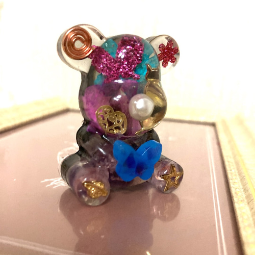 大人気 お座り くまちゃん オルゴナイト その他置物 ちゃーちゃん 通販