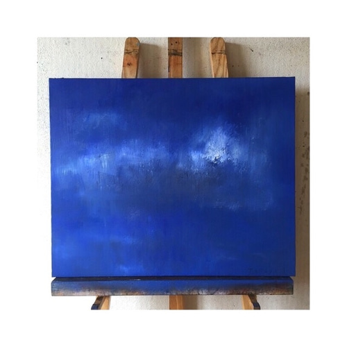 絵画油絵原画抽象画青空夏現代アートインテリアF8