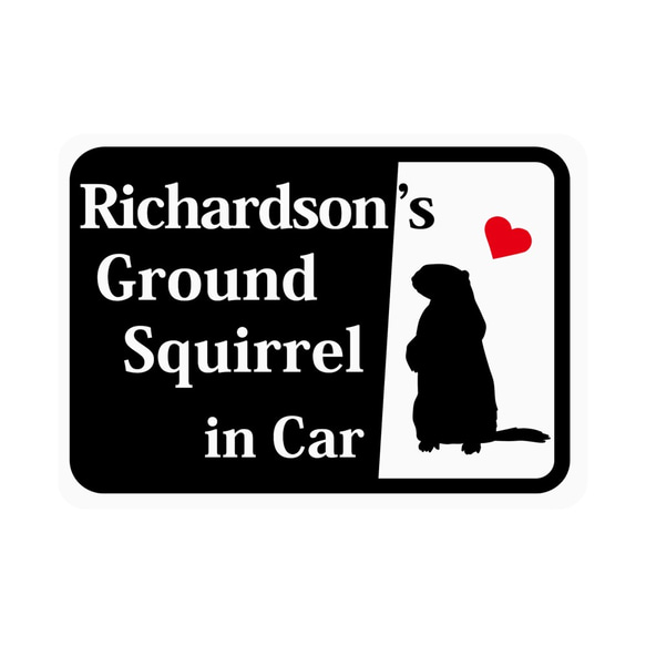 Richardson's Ground Squirrel 「リチャードソンジリス」 車用ステッカー (マグネット)s45 1枚目の画像