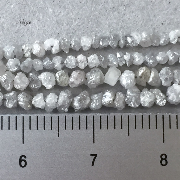 【4月誕生石】ホワイトダイヤモンド　ミニチップS 6粒 3枚目の画像