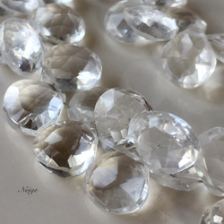【4月誕生石】宝石質クリスタルAAA-～AA++　マロン　ブリオレットカット 14kgfチャーム 2枚目の画像
