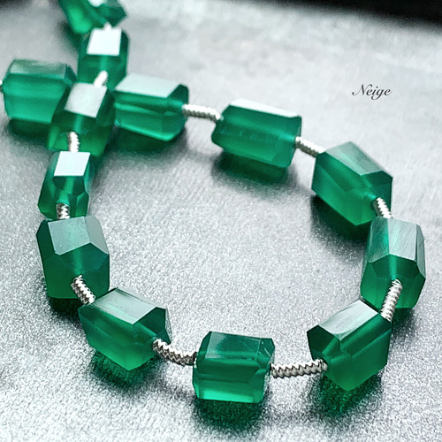 イタリア製 グリーンオニックス グリーンオニキス 天然石 ジュエリー