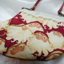 【クリスマス】くつ型バネ口ポーチ 4枚目の画像