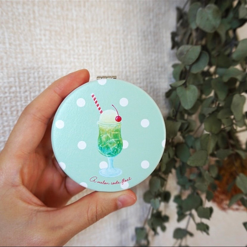 【希少】原宿　クリームソーダ　TEMMYE ティミィ ポケットミラー 希少】原宿 クリームソーダ TEMMYE ポケットミラー