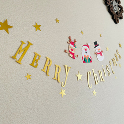 【サンタ/トナカイ/スノーマン】  ペーパークラフト 壁面装飾 POP パーティー装飾 3枚目の画像