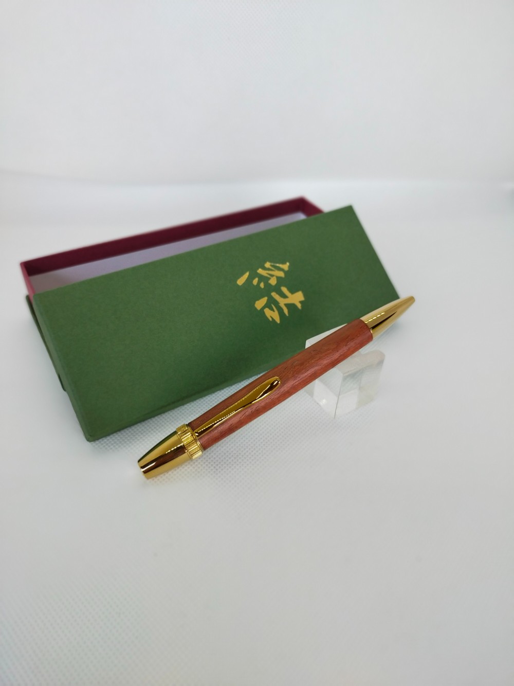 木製ボールペン/結ペンあかつき/ブビンガ/ゴールド