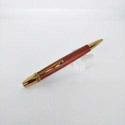 木製ボールペン/結ペンあかつき/ブビンガ/ゴールド 2枚目の画像