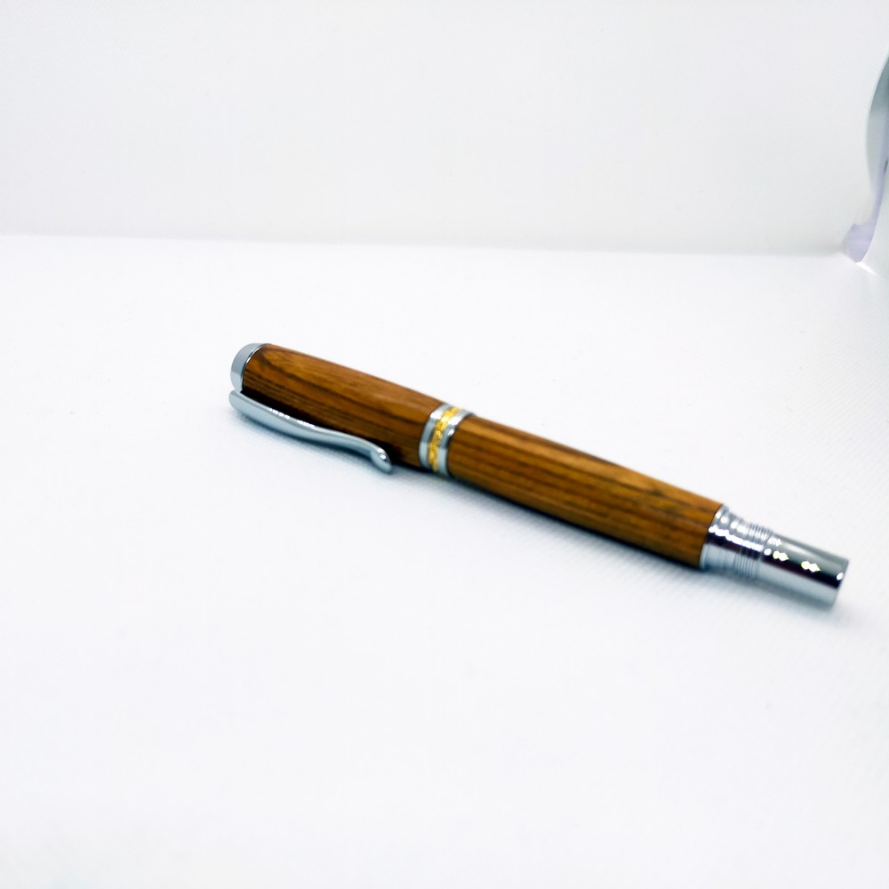 木製ボールペン/結ペンゐふう/ケヤキ/シルバー