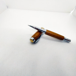木製ボールペン/結ペンゐふう/ケヤキ/シルバー 2枚目の画像