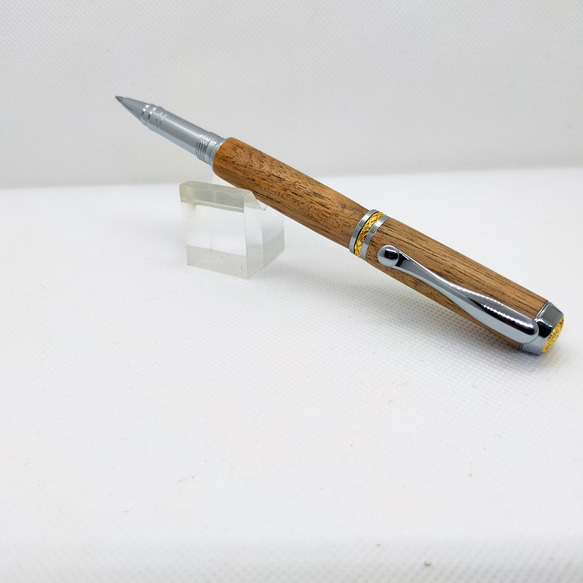 木製ボールペン/結ペンゐふう/クルミ/シルバー 4枚目の画像