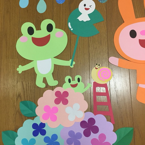 うちの子 6月 飾り オーダー受付ページ ハンドメイド 梅雨 犬 置物