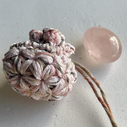 Knitting 生命之花束口袋 - 粉粉鈴鐺花 第4張的照片