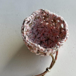 Knitting 生命之花束口袋 - 粉粉鈴鐺花 第7張的照片
