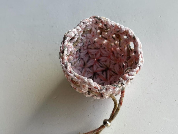 Knitting 生命之花束口袋 - 粉粉鈴鐺花 第7張的照片