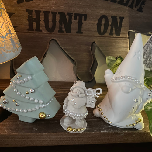 アロマストーンXmasオブジェセット アロマストーン Xmas3点セット 特大トムテ×Xmasツリー×小人サンタ 無料