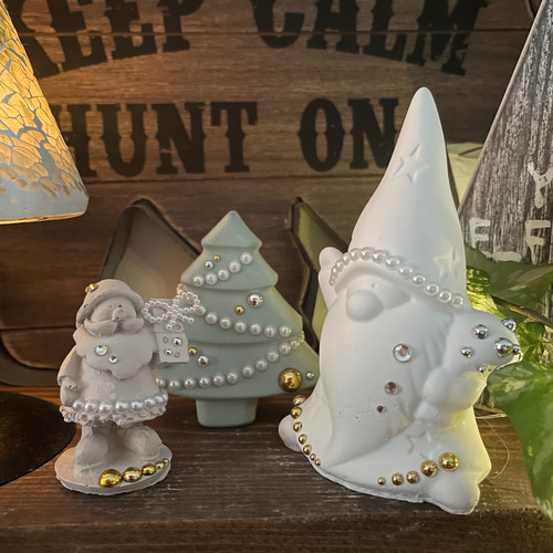 アロマストーン Xmas3点セット 特大トムテ×Xmasツリー×小人サンタ 無料