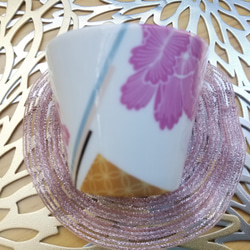 【和テイストのフリーカップセット】牡丹柄・フロンティーナバラ柄 4枚目の画像