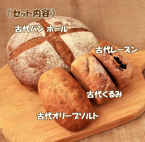 【送料無料】古代小麦100％パンセット（スペルト小麦パン） 4枚目の画像